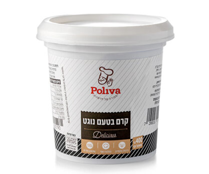 קרם בטעם נוגט של פוליבה למריחה בעוגות