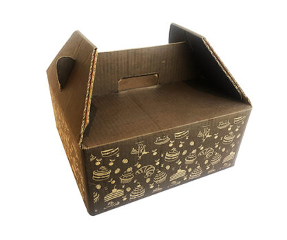 אריזה לעוגה עם ידית נשיאה