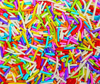 אטריות סוכר סוכריות צבעוניות לקישוט עוגה