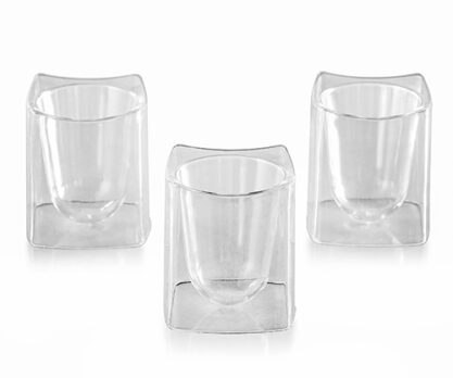 כוסות לקינוח אישי מרחף מרובע