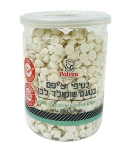 נטיפי ציפס בטעם שוקולד לבן 350 גרם פוליבה