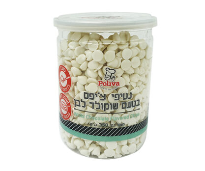 נטיפי ציפס בטעם שוקולד לבן 350 גרם פוליבה