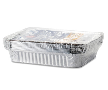 תבנית אלומיניום מרובע עם מכסה