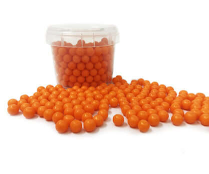 סוכריות חרוזי סודה בצבע כתום