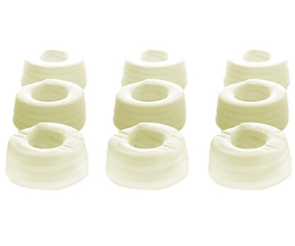 פלובה עגולה למילוי בצבע לבן