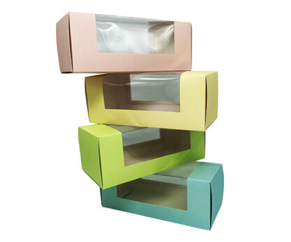 קרטון רולדה קצר חלון חוצץ 4 צבעים